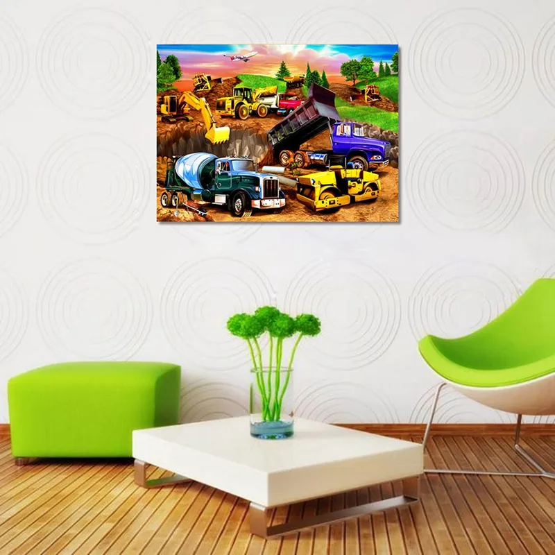 Новое поступление 5D DIY Алмазная картина мультяшный грузовик полный квадрат