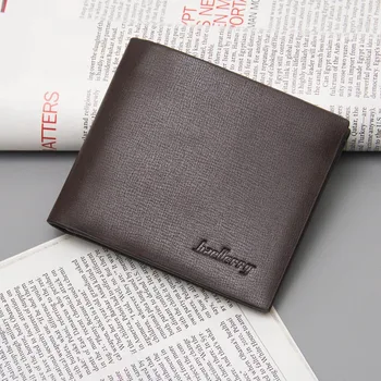 

Brief Design Short Wallets Men Classic Slim Wallet for Man Pu Leather Small Credit Card Holders Money Bag Male Coin Purse