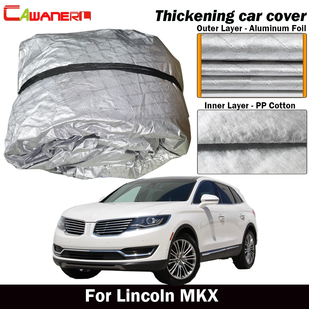 Трехслойный толстый автомобильный чехол Cawanerl для Lincoln MKX водонепроницаемый