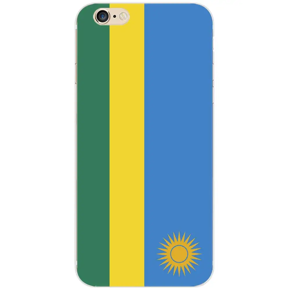 Чехлы для телефонов с национальным флагом для iPhone 6/6s/7/7 s/8 s/X - Цвет: Rwanda