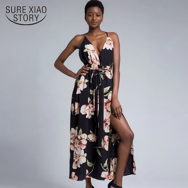 Women dress sexy summer dress 2019 vestidos de verano v-neck floral print chiffon summer dress women maxi dress vestidos 3351 50 Women dress sexy summer dress 2019 vestidos de verano v-neck floral print chiffon summer dress women maxi dress vestidos 3351 50