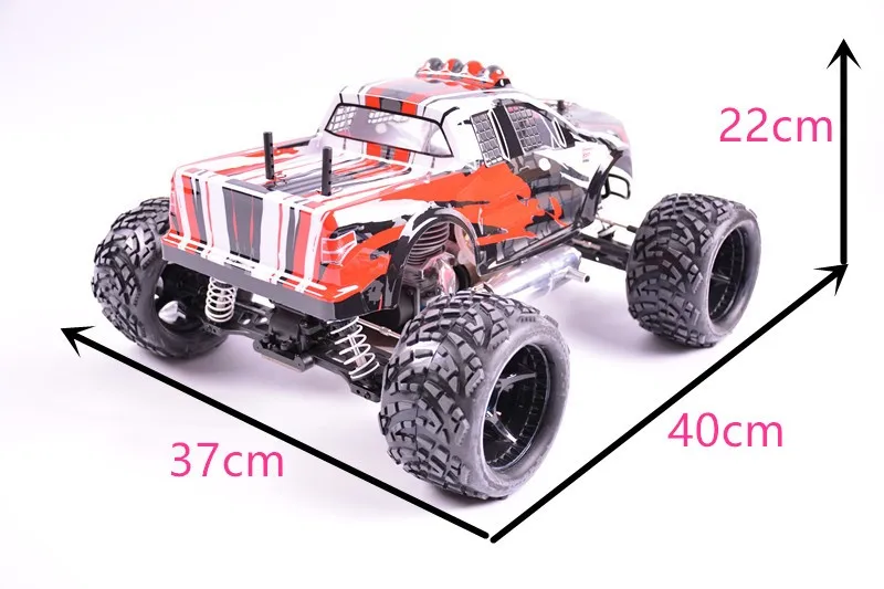 1/10 RC Nitro power GO18 двигатель дистанционного Monster Truck Baja Metal gear