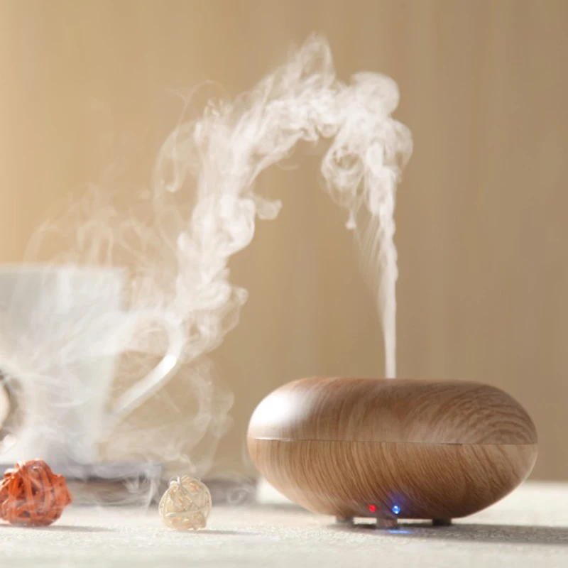 

GXZ 100ml Wood Grain Air Humidifier Ultrasonic Aroma Diffuser Essential Oil Diffusers Mist Maker Mini Household Air Purifier