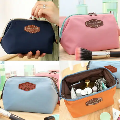 Women Travel Makeup Bag Organizer Case Lady Cosmetic Pouch Clutch Handbag Casual Purse Maleta De Maquiagem