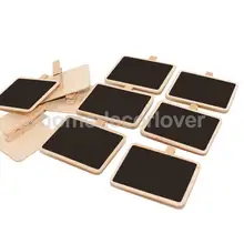 30x небольшой зажим доска для класса, для объявлений Memo Note меловая доска с Peg для кухни кофе цветочный магазин Свадебная вечеринка