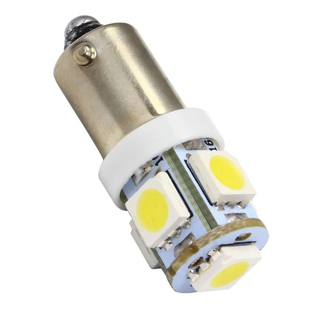 

50pcs Car Marker Lamps T11 Ba9s T4w 5050 SMD 5 LED Tower 96 Lumen Auto Wedge Marker Light LED Bulb DC12V 7 colors freeshipping