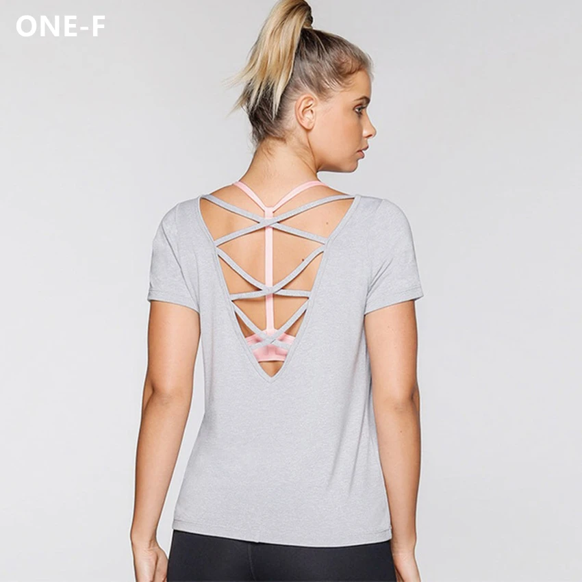 backless fitness shirt top