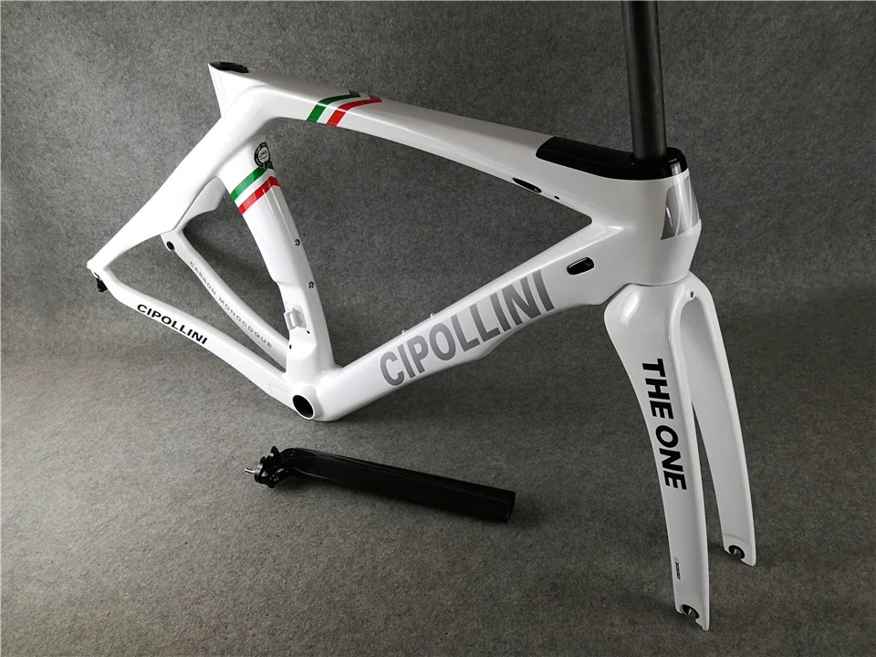 Best Sliver Frame Cipollini RB1K THE ONE Shiny RB1000 T1100 carbon fiber road bike bicycle frame set 18