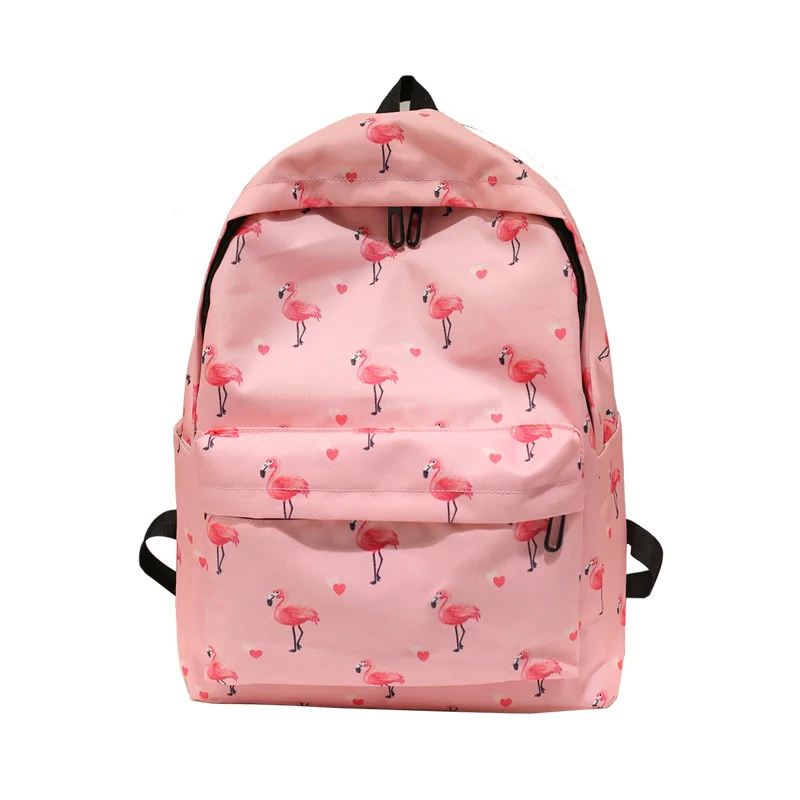 Fresh Style Women Backpacks Fruit Flamingo Print cute Bookbags Backpack School Bag for Girls Rucksack Female Travel Backpack