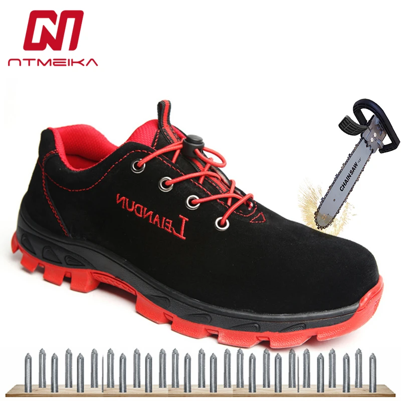 

Men Fashion Work Safety Shoes Steel Toe Dustproof Safety Work Boots For Men Wearproof Casual Shoes Outdoor Work Shoes MB-60