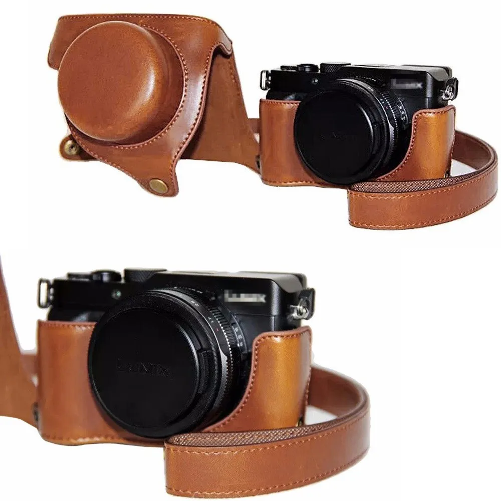 Высокое качество кожаный камера сумка чехол для Panasonic LUMIX LX100 DMC-LX100