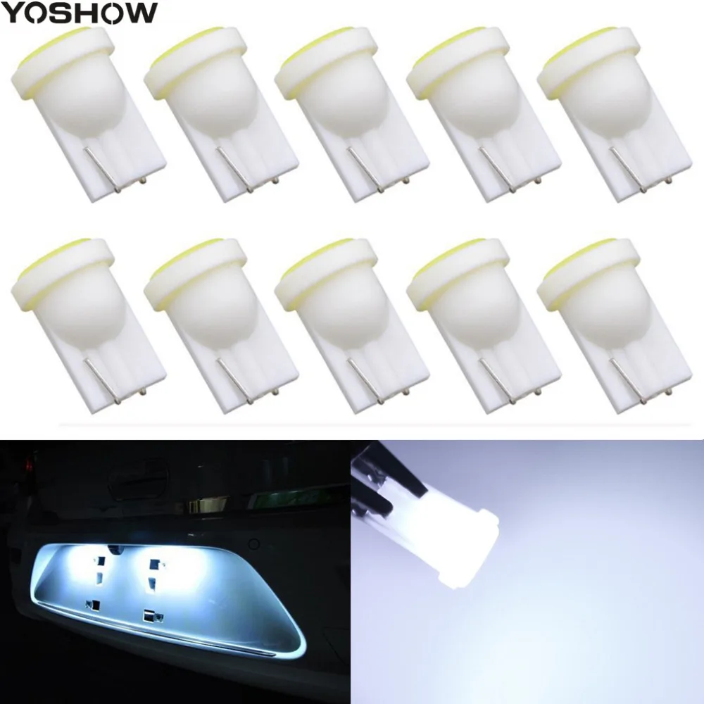 10 шт./лот T10 194 168 W5W 6 LED COB чип 1 5 W Автомобильные двери свет зазор огни оптом Боковые