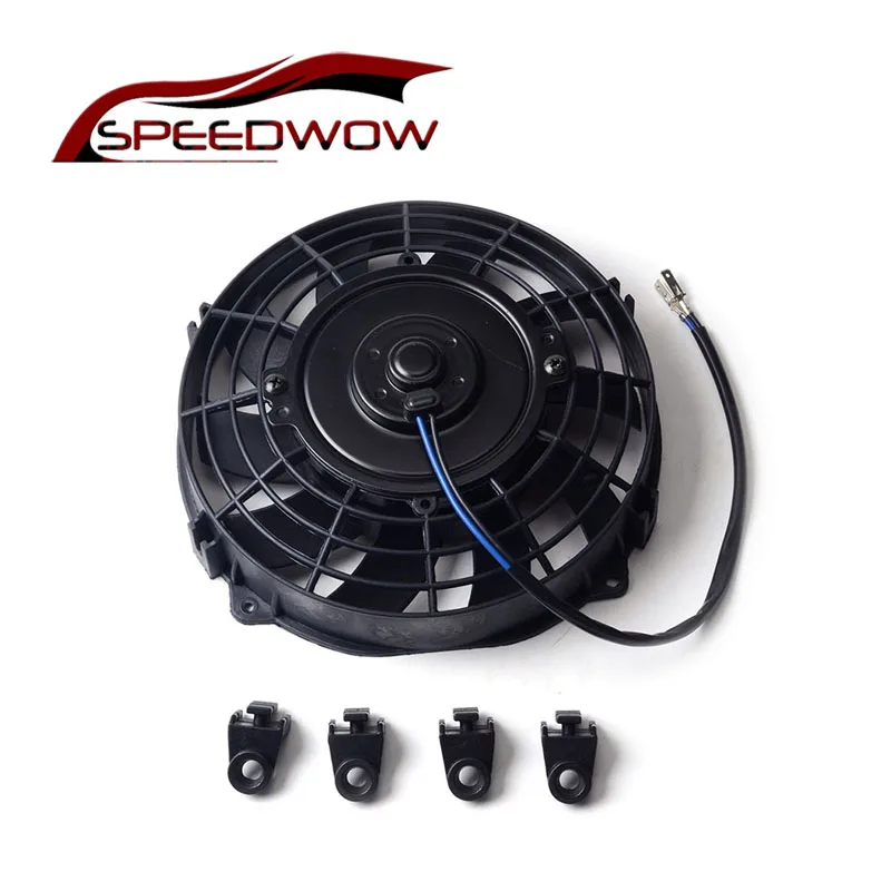 

Universal 7" Motor Engine Radiator Oil Cooler Cooling Electric Pull Push Fan Radiator Electric Engine Cooling Fan 12V 80W