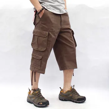 

Cargo Short Mens Beach Shorts Cotton Casual Loose Baggy Straight Shorts Summer Street Men Clothing Plus Size Shorts