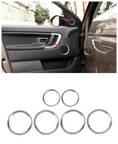 6 pcs font b Interior b font font b Car b font Door Stereo Speaker Ring