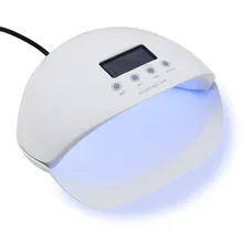 Высокая мощность 50 Вт Сушилка для ногтей светодио дный светодиодная УФ-лампа для маникюра инструмент автоматический датчик двойной свет лак для ногтей с 30 s/60 s/90 s