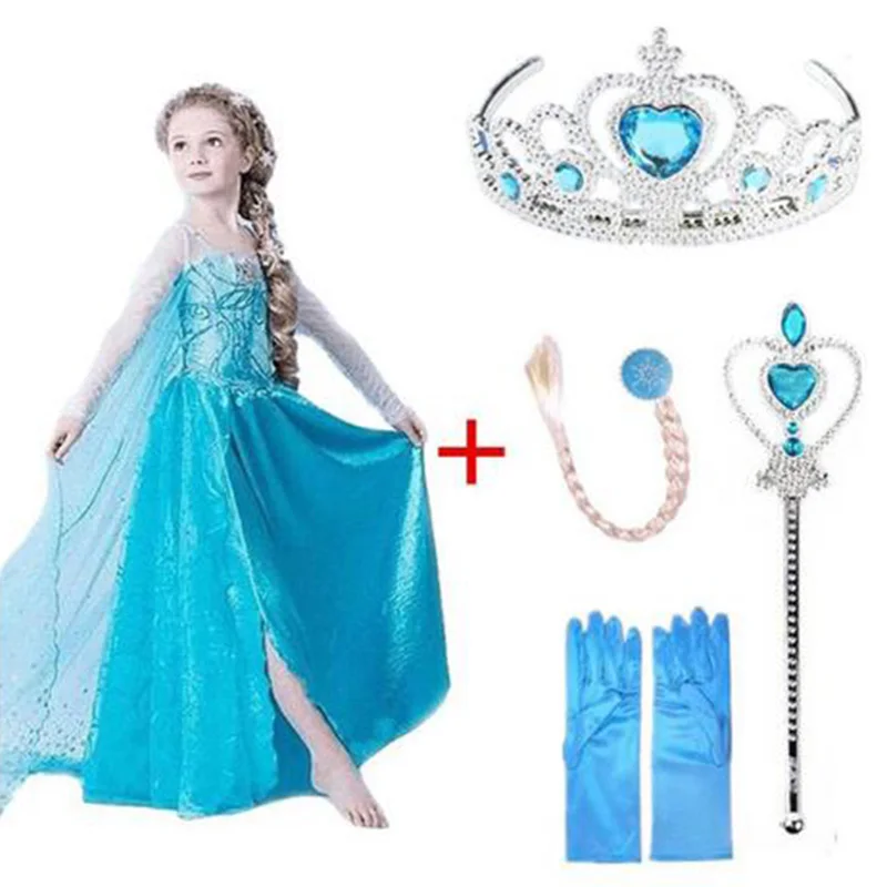 

Girl Clothes Dress Halloween Vestido Infantil Role Playing Children's Wear Vestidos 3-10 Y Child Quality Clothing 2019 Hot Sale