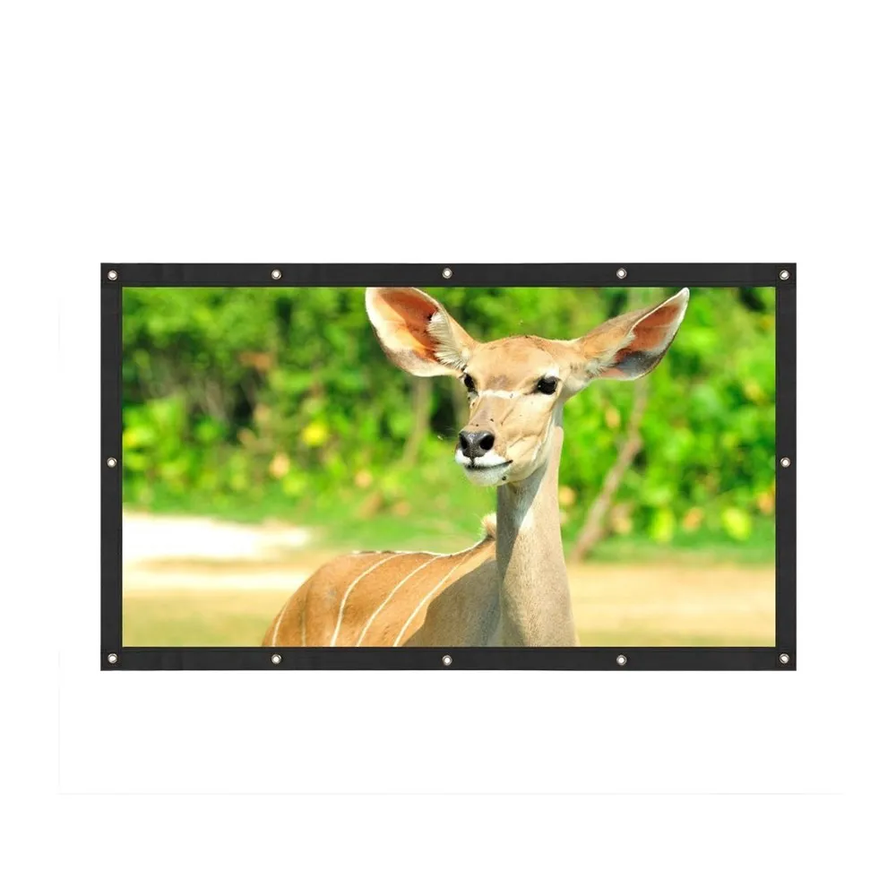 Coolux 120 дюймов проектор экран портативный экран для дома Крытый Открытый