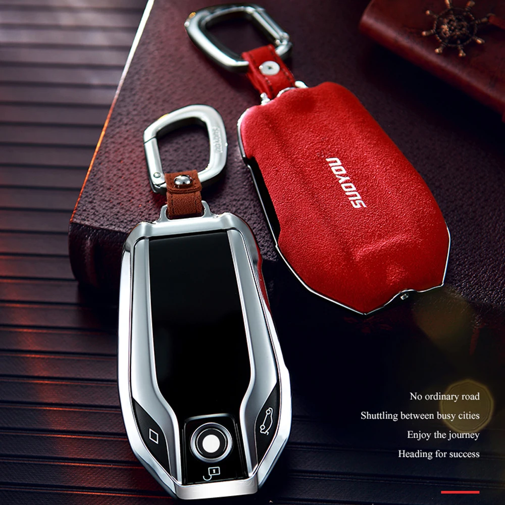 

Car-Styling Genuine Leather Key Case for BMW G11 G12 730li 740li 7 Series Key Case for Car Covers Accessories