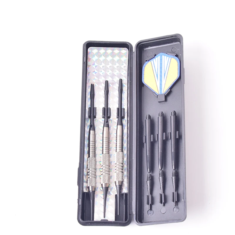 Electronic Soft Tip 16g Blue Yellow Arrow Darts Set Practice Training Brass Electronic Darts