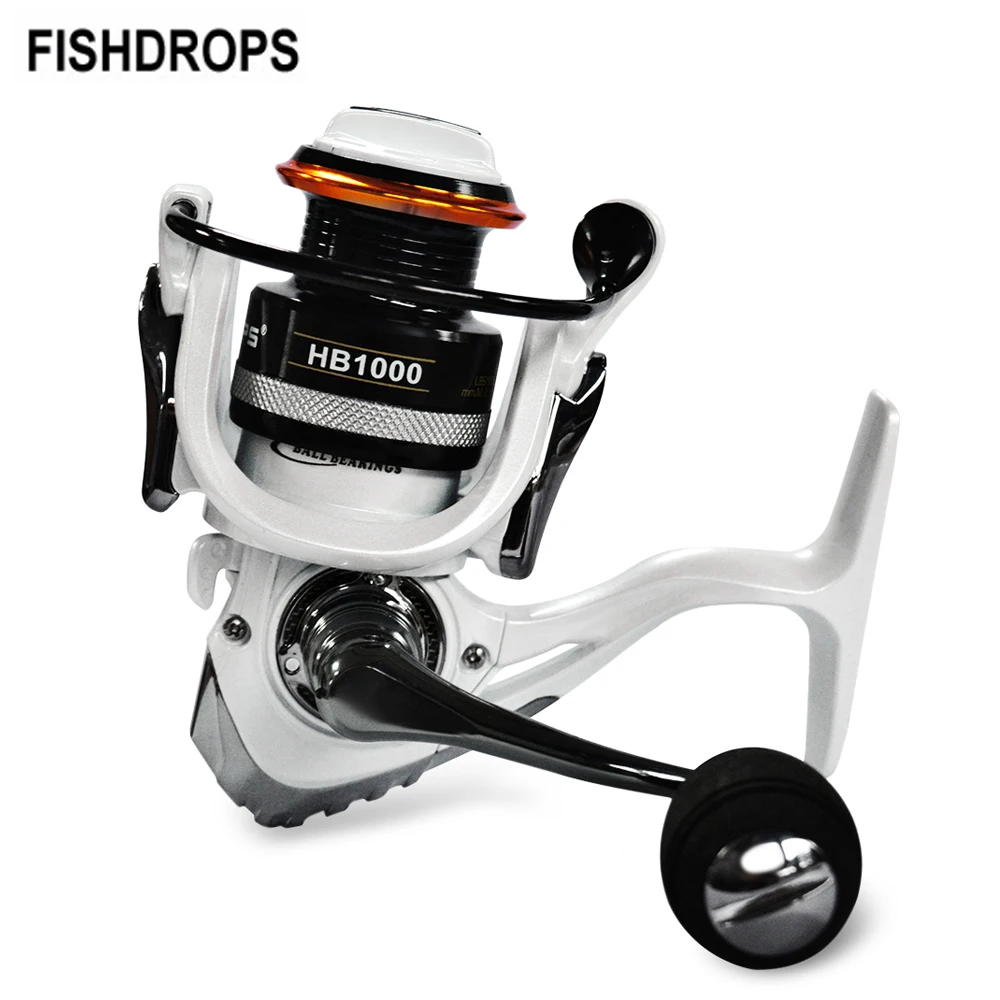 

FISHDROPS 12+1BB Fishing Reels Lightweight Fishing Tackle Spinning Reel Metal Wheel Fish Spool with Carbon Fiber Brake