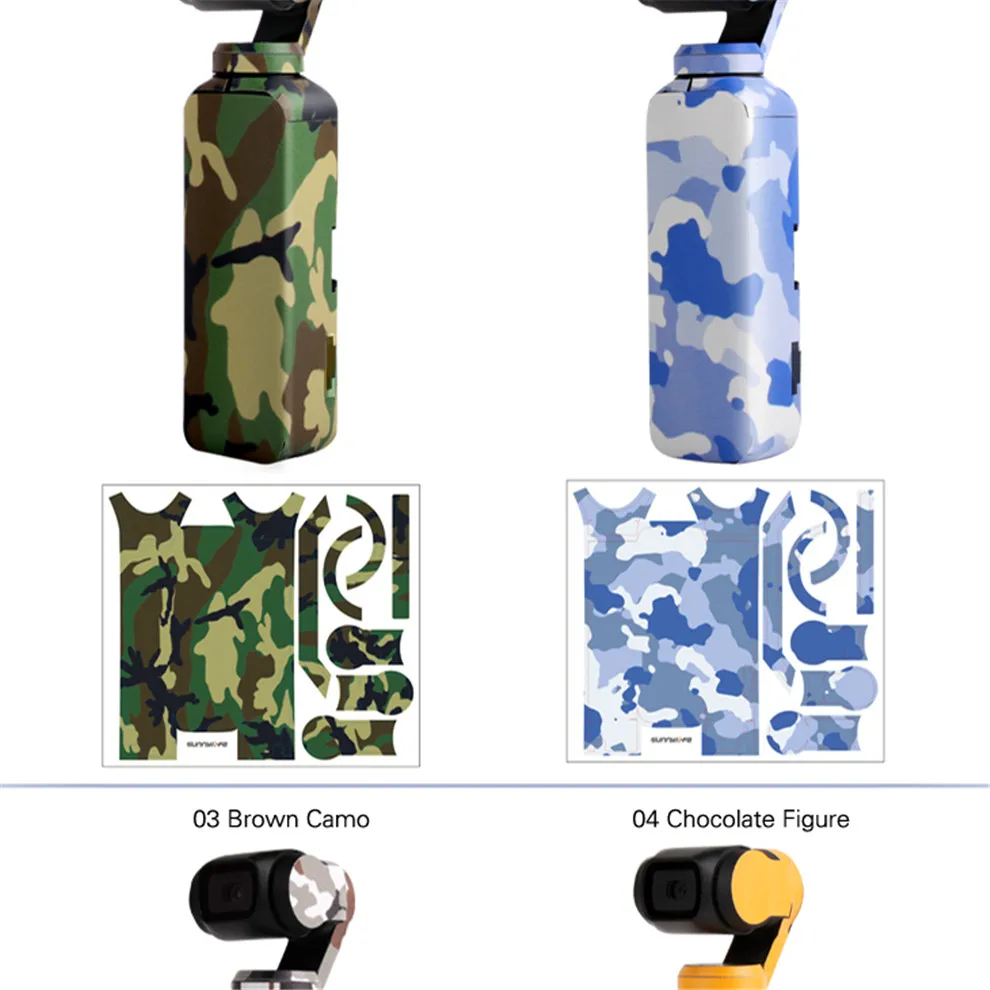 Waterproof Stickers For DJI OSMO Pocket Handheld Gimbal ColorfulCamouflage Decals 3M Scotchcal Film Skin Stickers Accessories-21