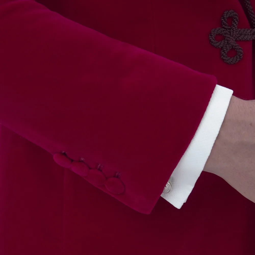 Custom-Made-Red-Velveteen-Men-Suits-Party-Prom-Tuxedos-Wedding-Men-Suits-Blazer-Man-Suits-Slim (2)