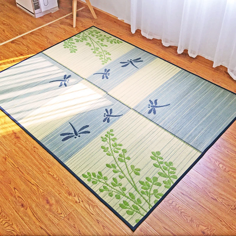 cheap Japanese Floor Carpet Rug Tatami Mat Big and Large Summer Bedroom Living Room Carpet Mattress Portable Oriental Carpet 176x230cm