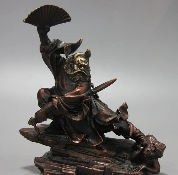 

Collectible bronze lion statue S0934 Chinese Bronze Copper Fengshui Zhongkui Zhong Kui Catch Ghost Statue Sculpture (B0413)