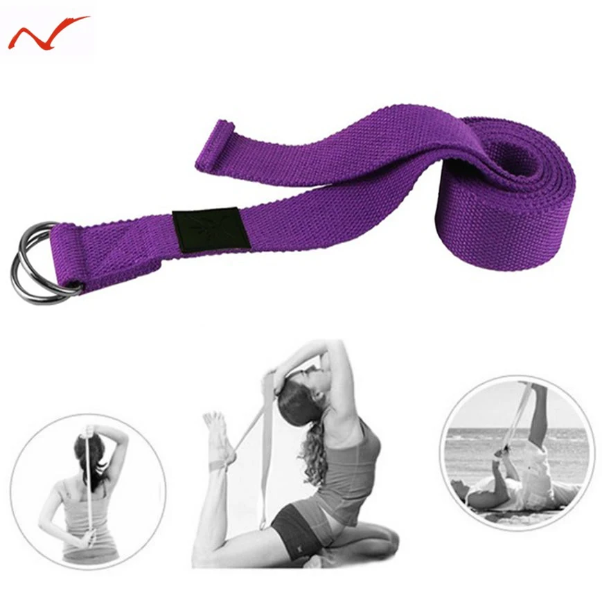 

Adjustable Yoga Pilates Stretch Strap D-Ring Belts Fitness Exercise Gym Rope Figure Waist Leg Resistance Fitness Bands Yoga Belt