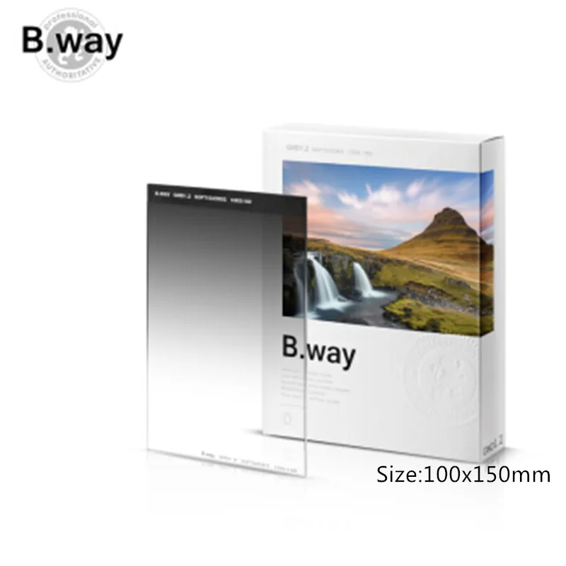

B.way Square GND 0.9/1.2 SOFT(s) EDGE Gradient Neutral Density Camera Filter 100x150mm