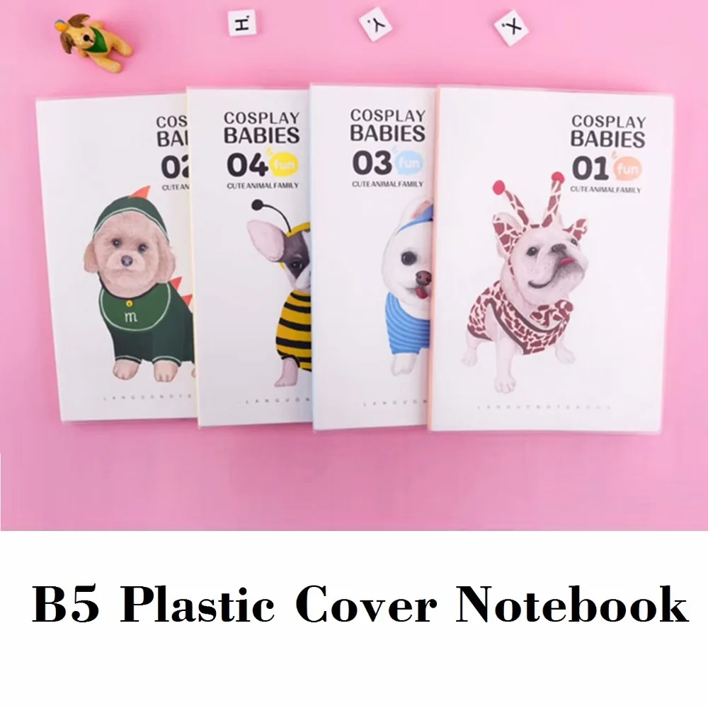 

B5 Cosplay Babies Notebook Cute Animal Softcover Note Book Lined Pages Best Gift for Childs 254*174mm, 80 sheets/ 160 pages