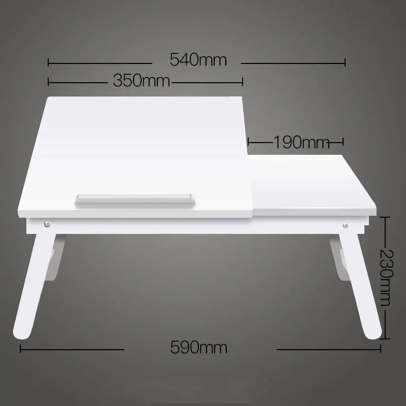Простой стол для ноутбука деревянный домашний компьютерный стол Студенческая кровать стол складной стол для ноутбука многоцелевой