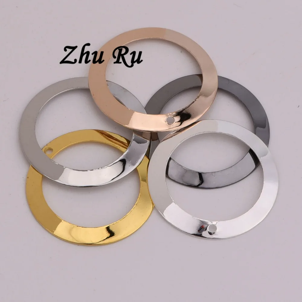20 шт. ZHU RU 22 мм круглый кулон кольца круговые подвески для женщин браслет