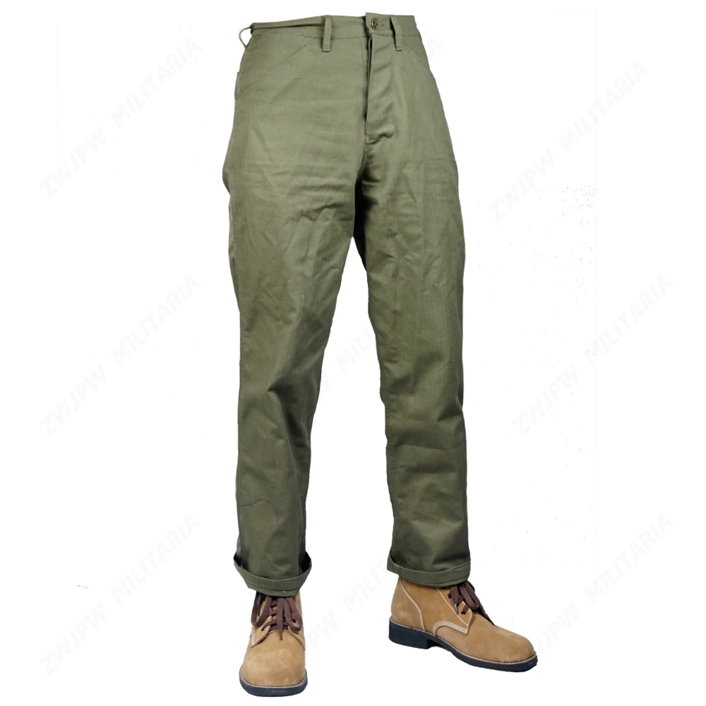 WW2 WWII US USMC HBT ARMY GREEN Field Pants Trousers US/501104