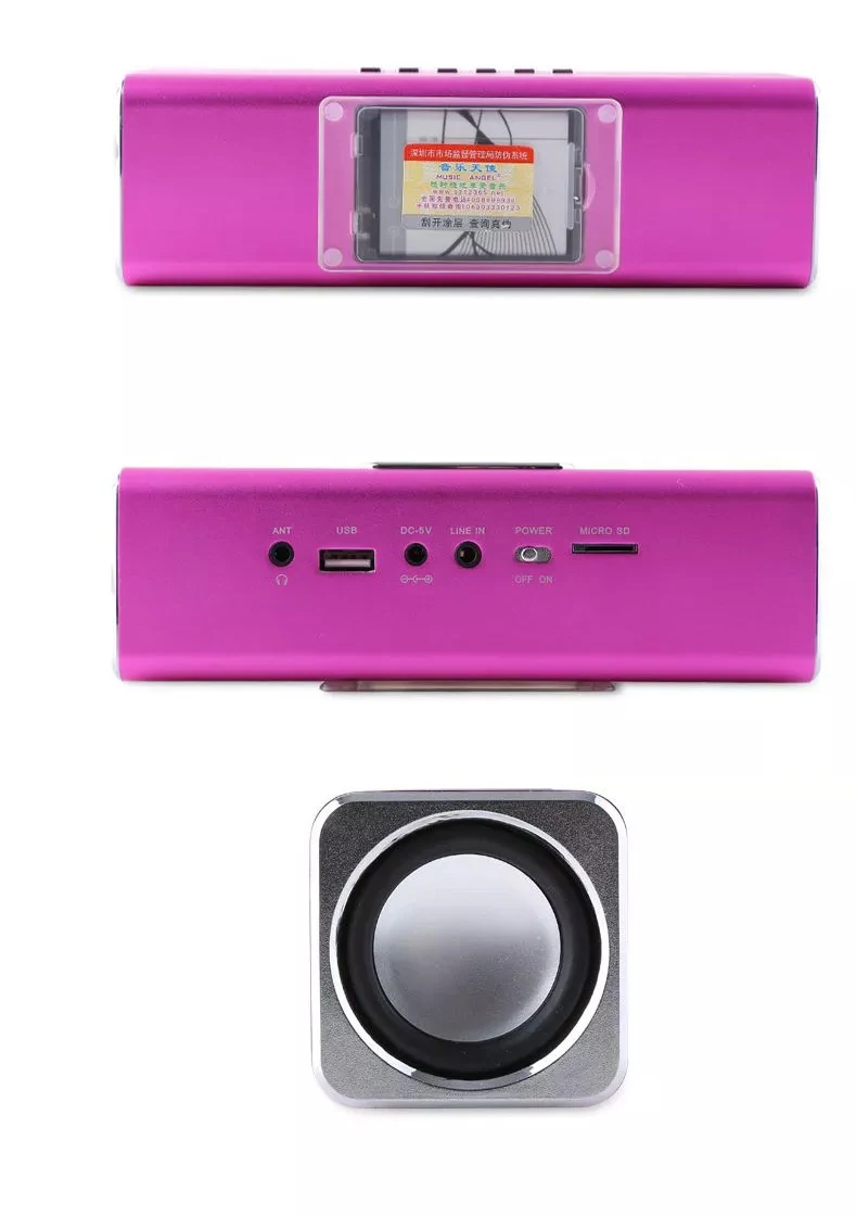 Portátil com sd Música Anjo Original Tela Lcd Ativo Áudio fm Usb Mini Alto-falante - tf Jh-mauk5b - Image 5