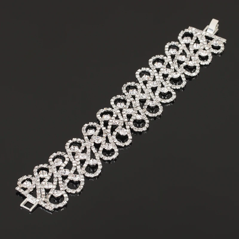 YFJEWE модные очаровательные браслеты и браслеты для женщин Роскошные со стразами Свадебные аксессуары ювелирные изделия оптом B149