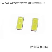 LG Innotek светодиодный 100 шт подсветка 1 Вт 7030 6 в холодный белый ТВ Приложение Быстрая