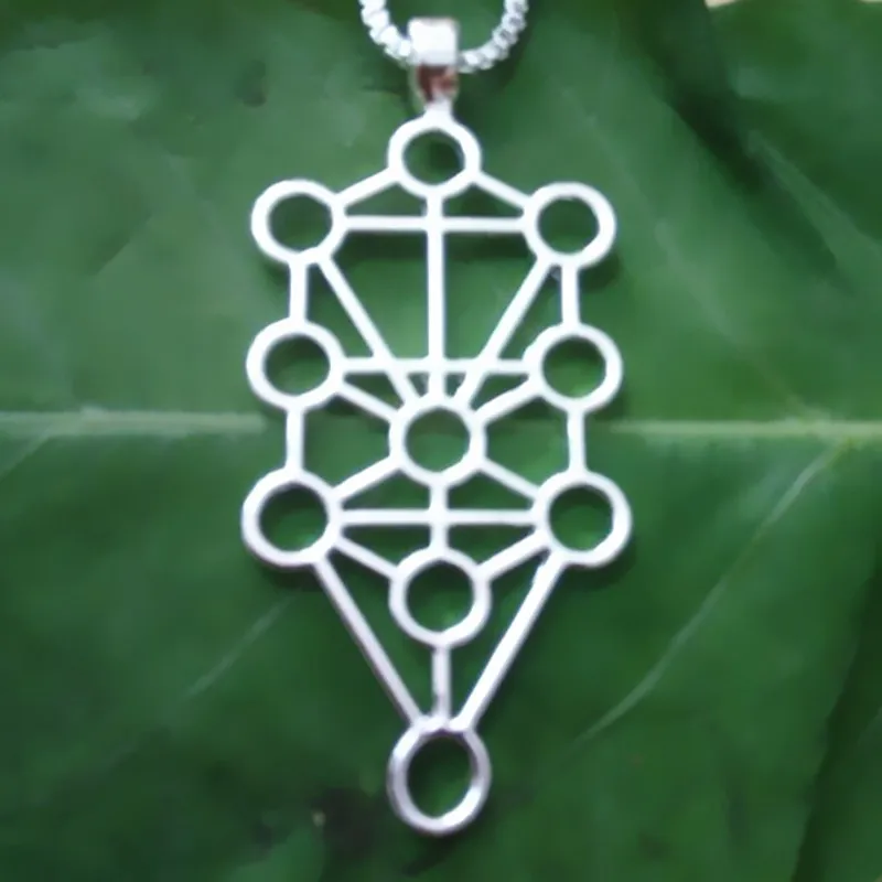 Sephirot II(кабалла Древо жизни) посеребренные ожерелья и кулоны с 60 см цепи коробки для женщин