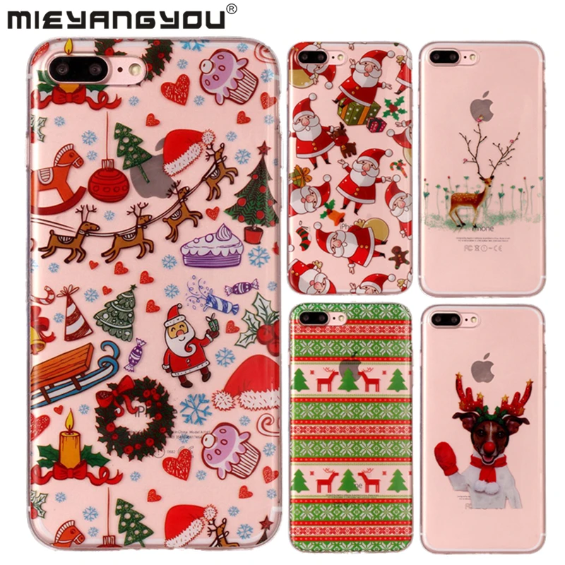 

Merry Christmas Soft Silicone Cases For iPhone 6 6S 7 8 Plus XR X 5 5S SE XS Max for iPhone 11 Pro Max TPU Coque Cover Shell