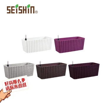 

Desktop garden automatic watering pots rectangular lazy people paint potted water storage