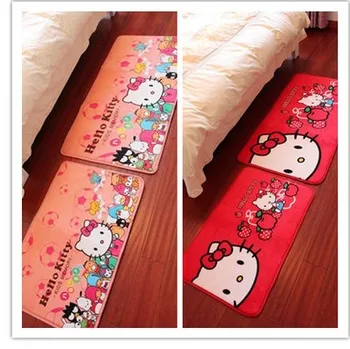 

free shiping size:80X50cm hello kitty carpet so soft carpet The bedroom mat mat hall carpet pad