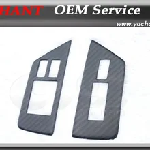 Авто-Стайлинг сухой углеродного волокна 2& 2 саржевого переплетения матовая отделка стиль rsw переключатель окна Панель крышка подходит для 08-13 Nissan R35 GTR LHD