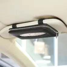 Автомобильный тканевый ящик козырек из микрофибры кожаный держатель для салфеток держатель салфетки коробка для автомобильных сидений Автомобильные аксессуары козырек от солнца Новинка