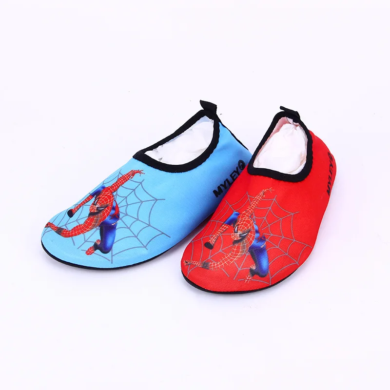 

Kids Quick Drying Swim Water Shoes Casual Footwear Barefoot LightWeight Aqua Socks For Beach Cartoon Spider-Man Kids Slippers