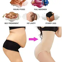 Женское Бесшовное утягивающее белье с высокой талией, утягивающее белье с контролем живота, трусики, трусы, Корректирующее белье для тела, корсет, нижнее белье для живота