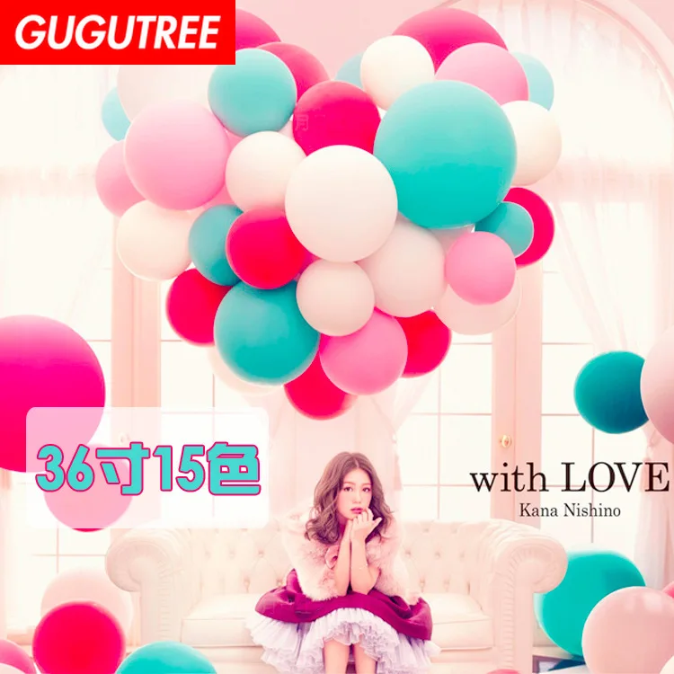 

GUGUTREE PARTY 36inch white red pink blue green latex ballon wedding event christmas halloween festival birthday party HY-359