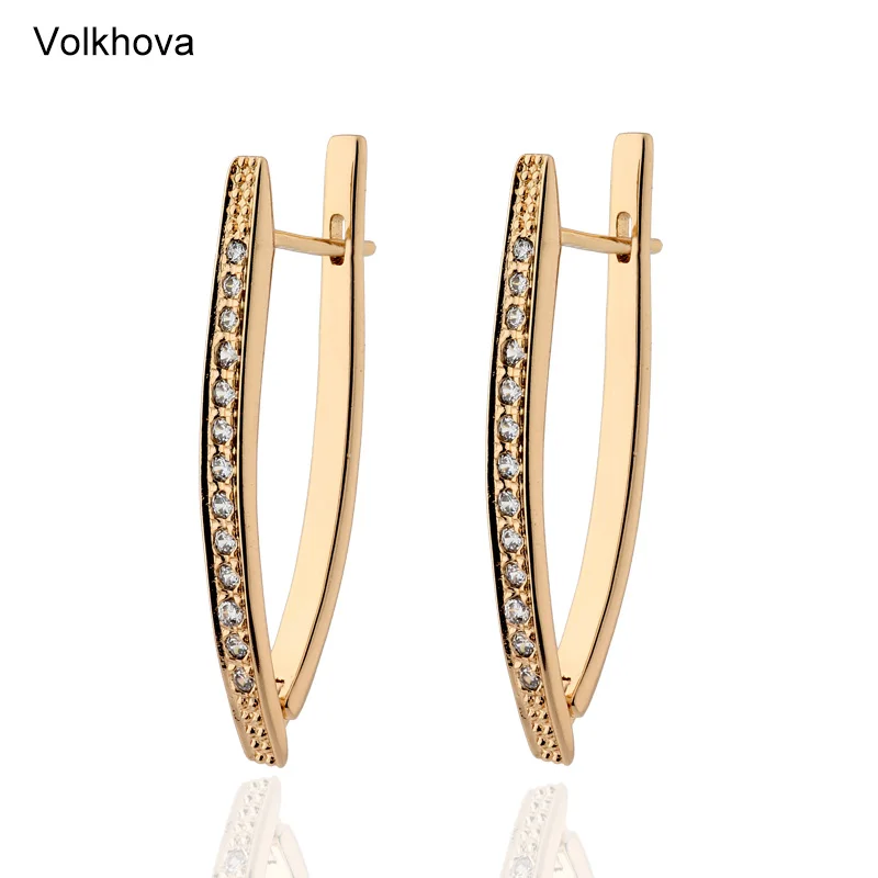 Модные прозрачные серьги-гвоздики из Кубического циркония цвет шампанского золотой для женщин модные серьги круглые Ювелирное Украшение с фианитом женские