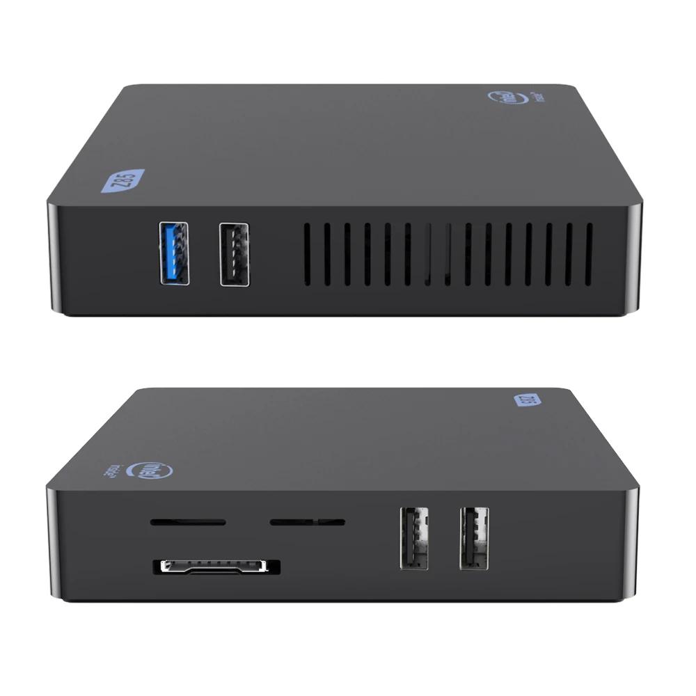 64 Гб Z85 процессор с intel atom Z8350 офисный windows10 Мини ПК 1000 м lan 4 usb порт двойной дисплей