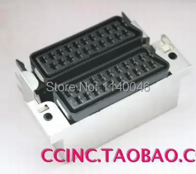 1PCS for Imported Skate double 42P SCART European standard TV cable line female plug and socket connector | Обустройство дома
